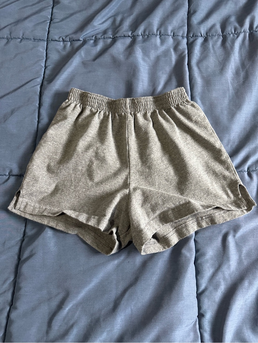 Women's Gray Elastic-Waist Lounge Shorts Soffe